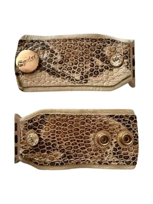ReSpark*l - Luxe Desert Snakeskin with cream layered bow watchband (XXS, Apple Watch 38-41mm)