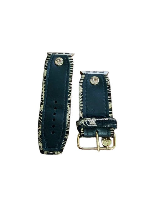 ReSpark*l - Classic Black Veg with Luxe Gianna Watchband (Size 2, Apple Watch 38-41mm)