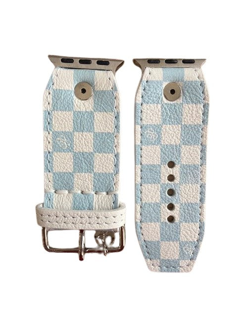 ReSpark*l - Sky Blue Mini Checks Sivella (Size 1, Apple Watch 38-41mm)