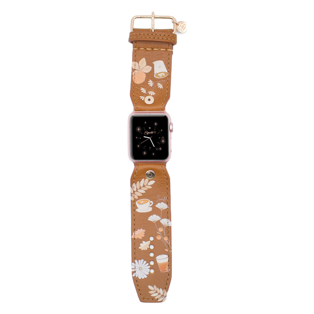 Spark*L Elegant Black Quilted Leather Sivella Band Watch Strap Size 1 Elegant Quilted Leather Watch Band for Galaxy main image 3