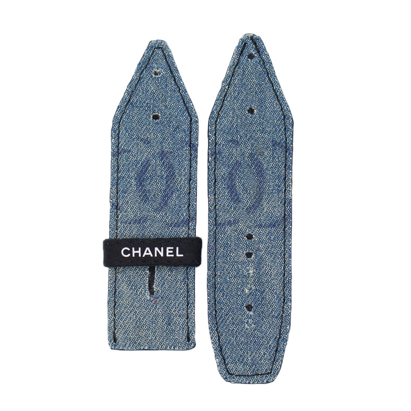 ReSpark*l - UNICORN Upcycled Chanel Denim Sivella Watchband (Size 2, Apple Watch 38-41mm)