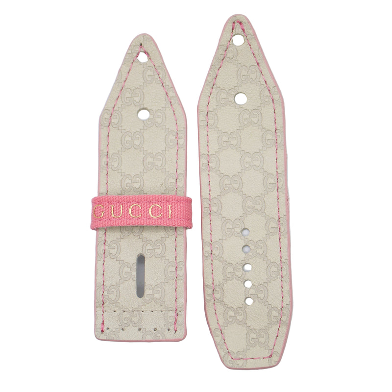 ReSpark*l - Upcycled Stone Micro GG with stone sleek Sivella Watchband with Pink GG Keeper (Size 2, Apple watch 38-41mm)