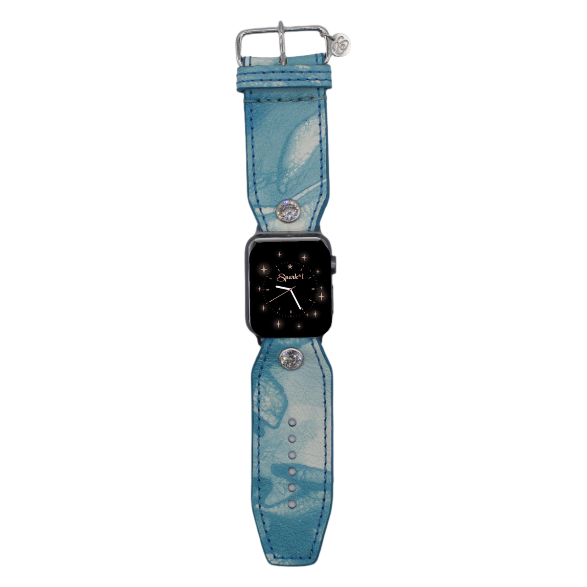 Blessing Band - Luxe Turquoise Shibori Sivella Watchband  display picture 1