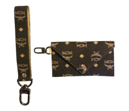 ReSpark*l - Upcycled Denim MCM Wristlet & Envelope Wallet