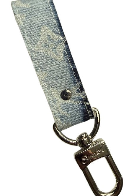 ReSpark*l -  Upcycled LV Lightwash Denim Key Fob (Silver, Sparklet Enabled )