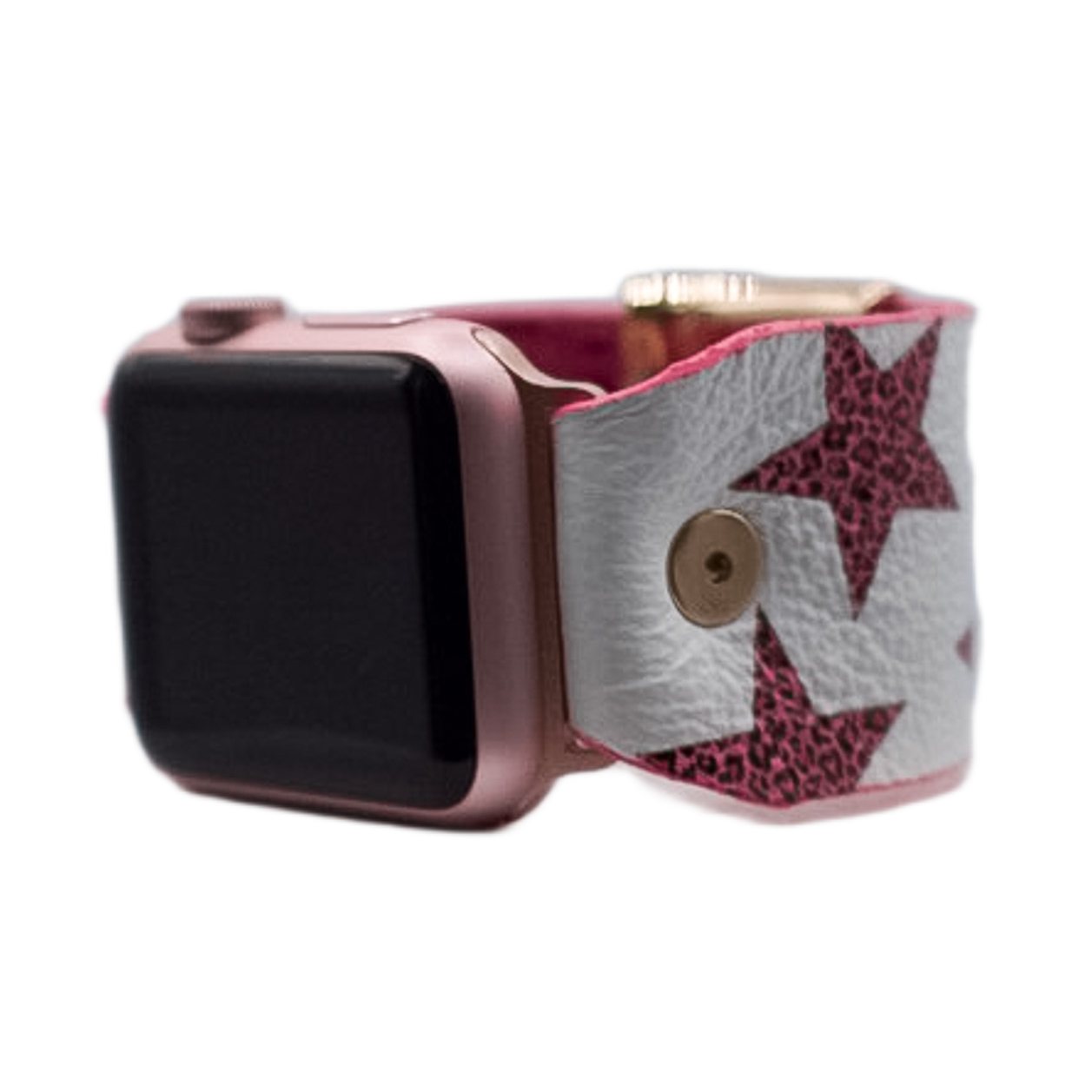Hot Pink Leopard Stars Watchlet