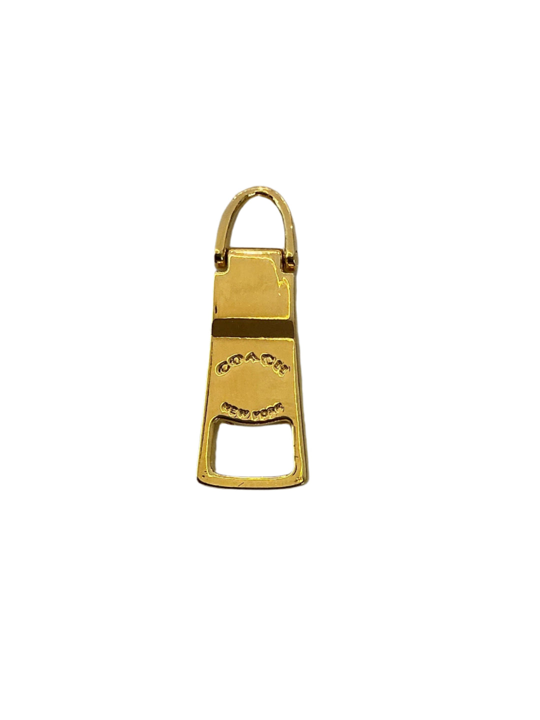 Interchangeable Upcycled Yellow Gold Coach Zipper Pull Charm – Spark*l