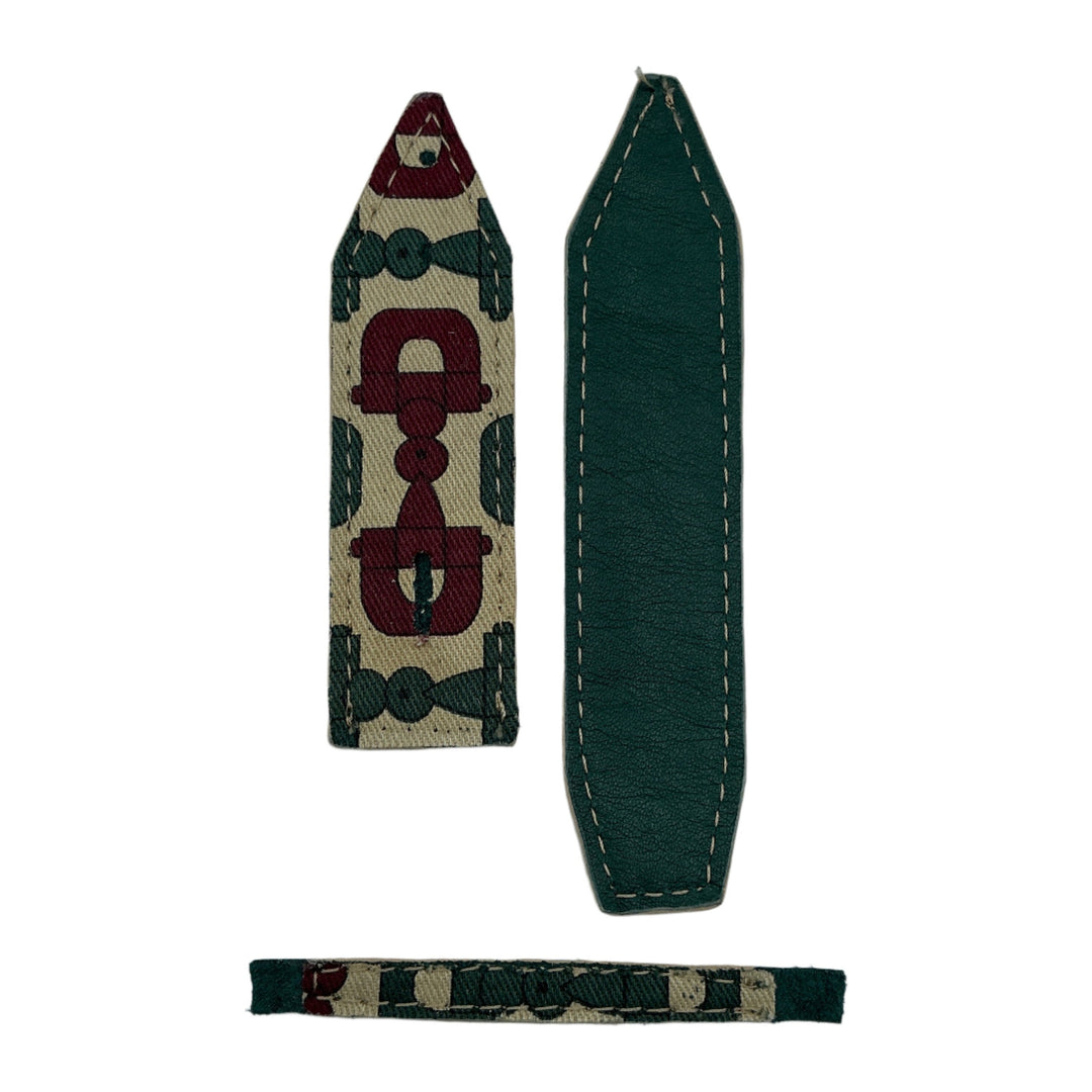 Upcycled Green and Red Gucci Horsebit with Classic Emerald  display picture 3