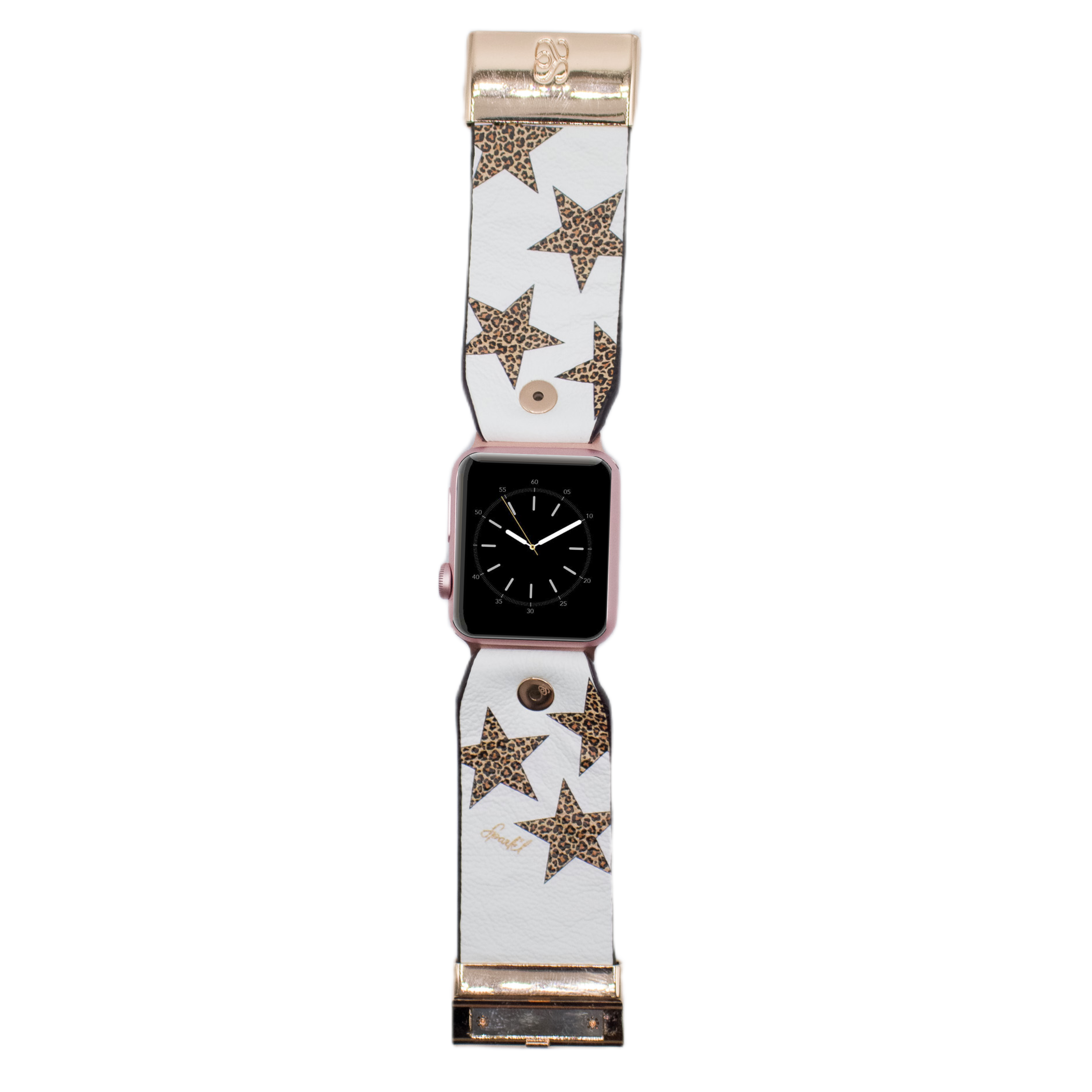 Leopard Stars on White Watchlet