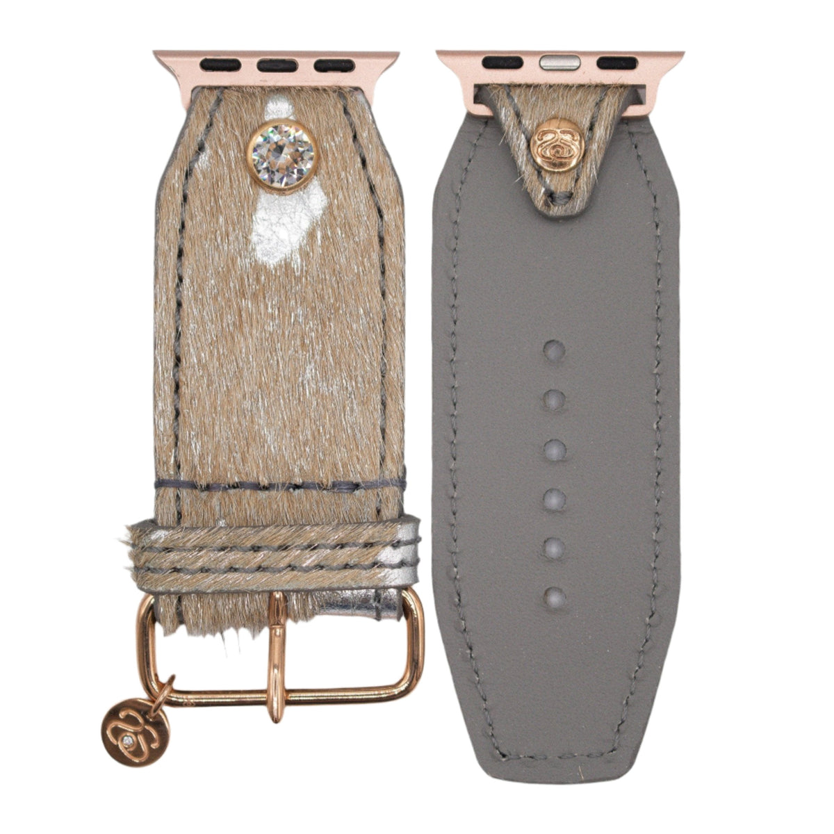 Blessing Band- Luxe Silver Aurelian Haircalf Leather Sivella Watchband ...
