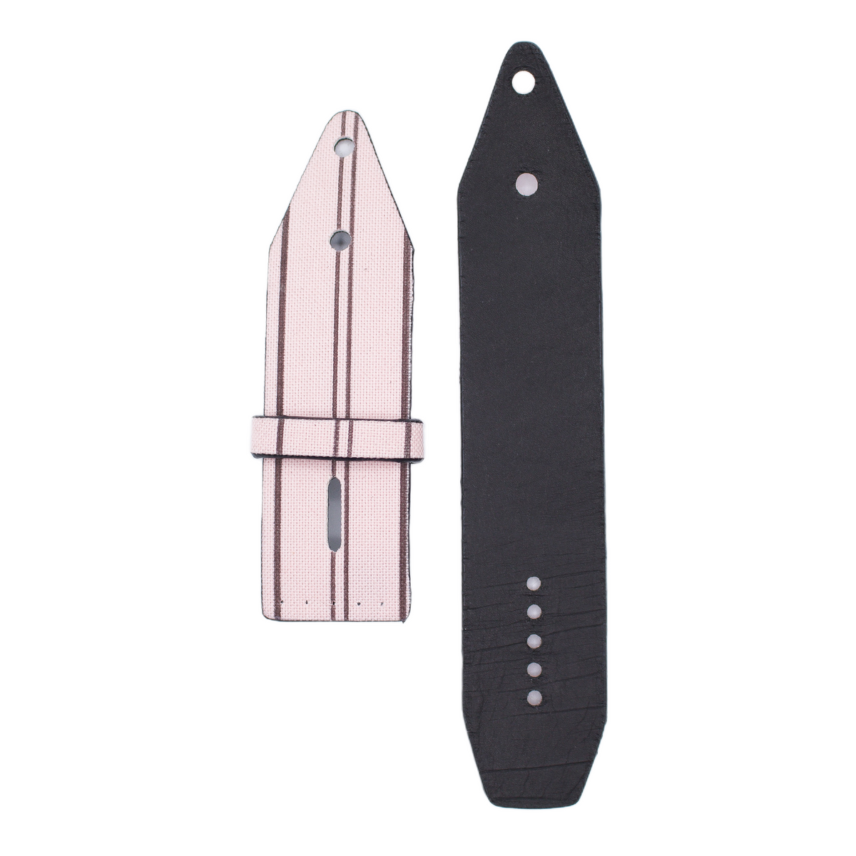 Upcycled LV Pink Empreinte Inlay Sivella Watchband with Black Veg (Siz ...