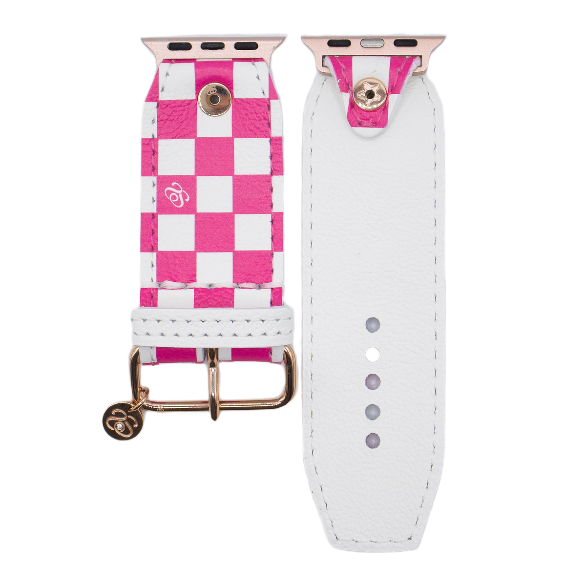 Hot Pink Mini Checks Sivella Watchband – Spark*l