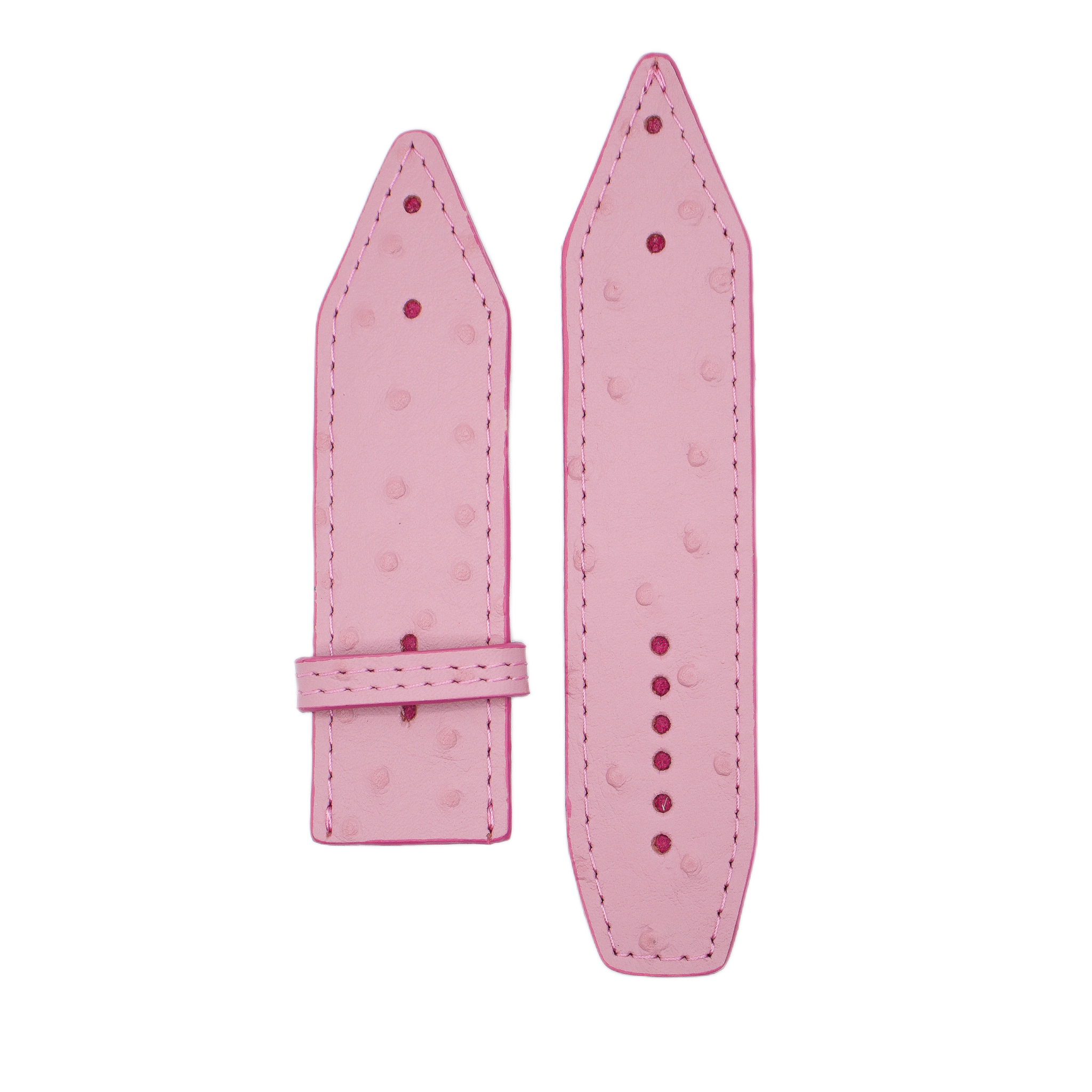 Re-Spark'l - Luxe Tulip Ostrich with tulip sleek Sivella Watchband (Size 3, Apple watch 38-41mm)