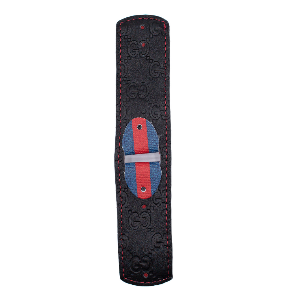 Upcycled Black Webbed GG Cuff Watchband (Size XS/S) – Spark*l display picture 1