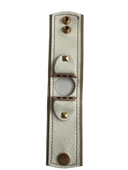 ReSpark*l - Classic White with Stone Cuff Watchband (6