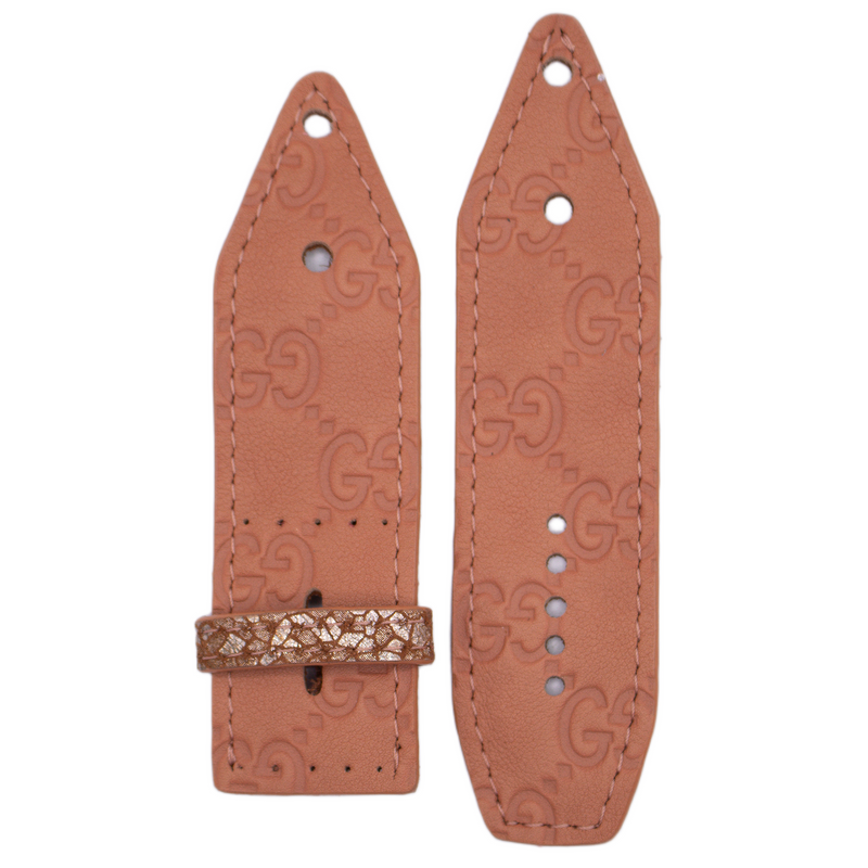 ReSpark*l - Upcycled Coral GG Sivella Watchband with Clay Mosaic (Size 2, Apple Watch 38-41mm)